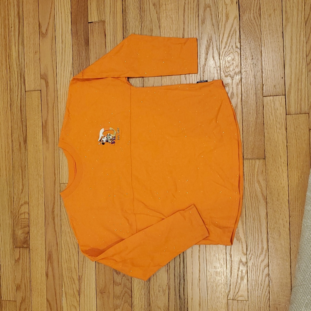 Disney Halloween Kids Spirit Jersey - Orange and Glitter